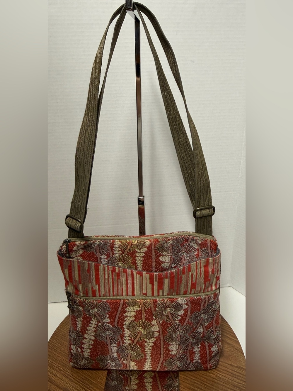 Maruca Sparrow Cosmic Cosmo Red Crossbody Handbag Purse Made in USA - Picture 2 of 12